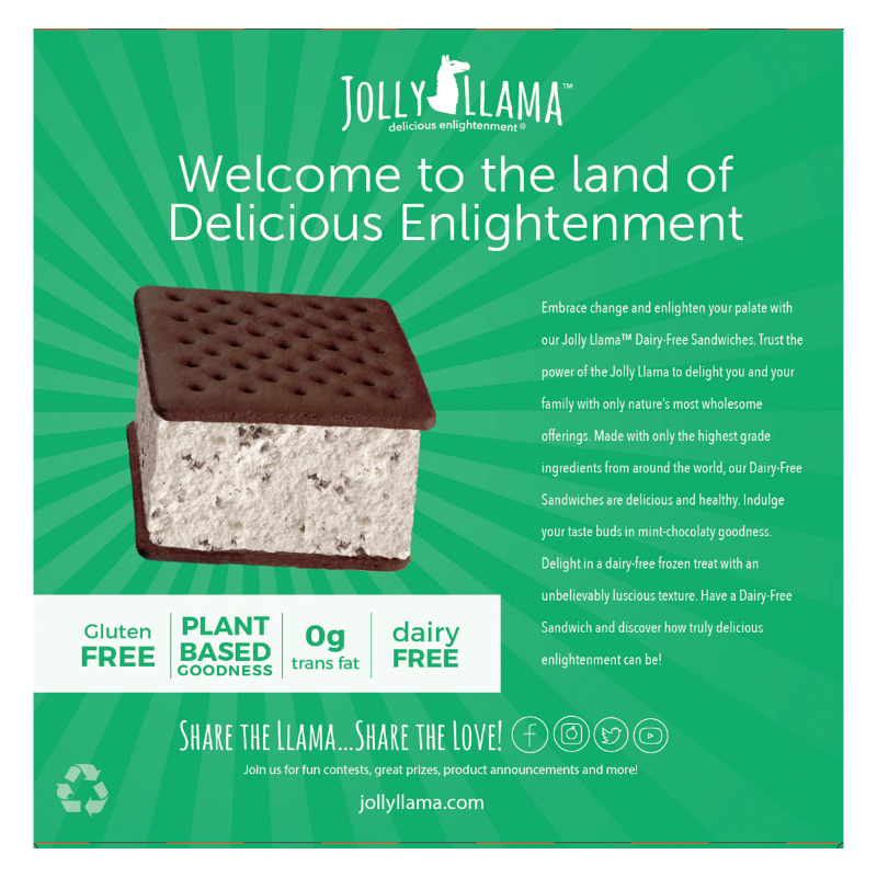 Jolly Llama Mint Sandwich 4ct