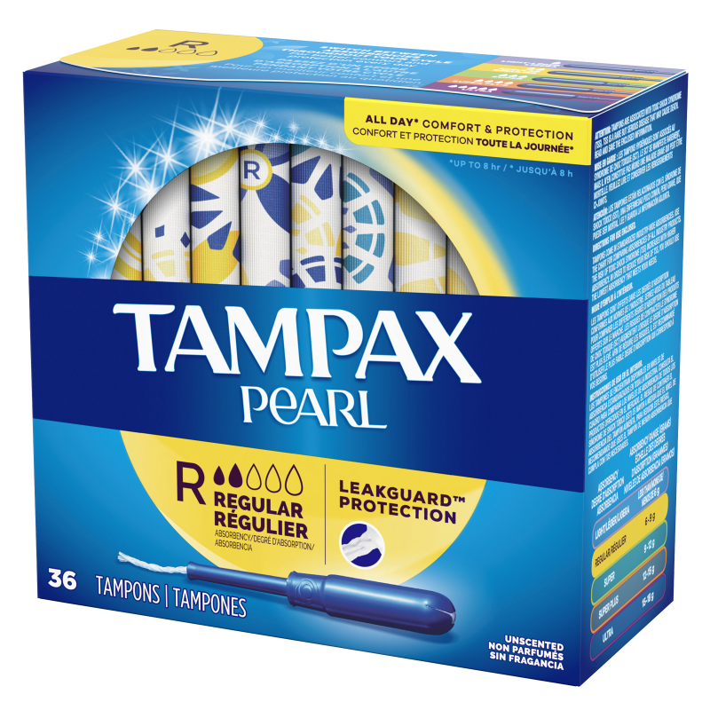 Tampax Pearl Regular Tampons 36 Ct