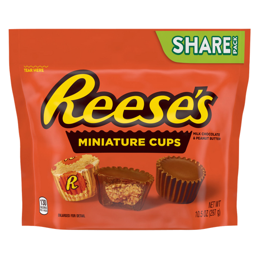 Reese's Milk Chocolate Peanut Butter Individually Foil Wrapped 10.5 Oz