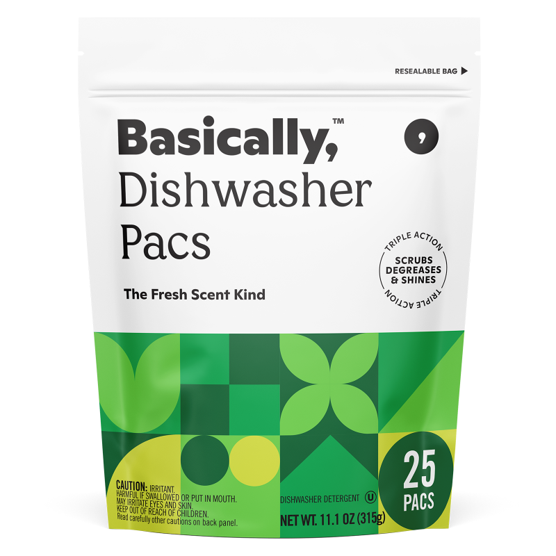 Basically, 25ct Triple Action Dishwasher Pacs