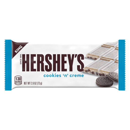 Hershey's Cookies 'n' Creme Bar King Size 2.6oz