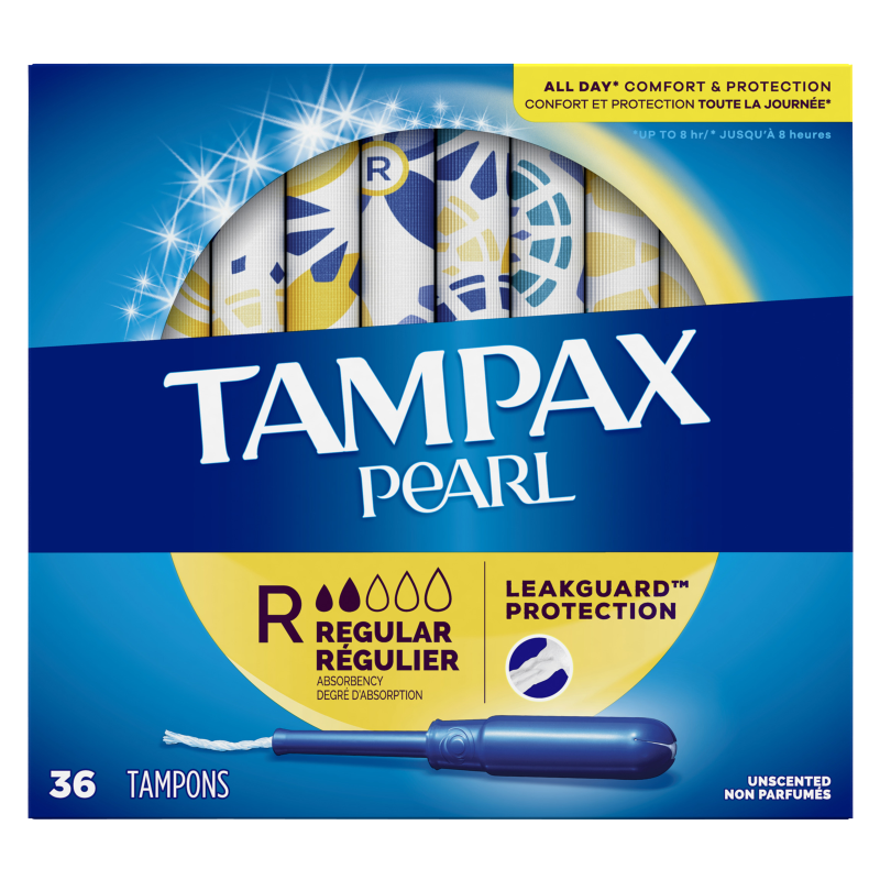 Tampax Pearl Regular Tampons 36 Ct