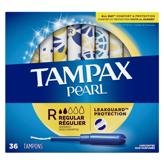 Tampax Pearl Regular Tampons 36 Ct