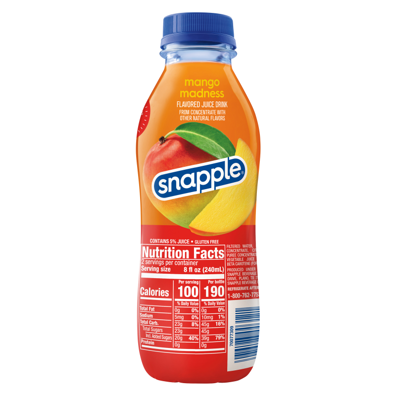 Snapple Mango Madness 16oz Btl