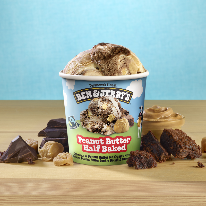 Peanut Butter Half Baked Ice Cream Pint