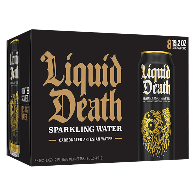 Liquid Death Sparkling Water 8pk 19.2oz Can