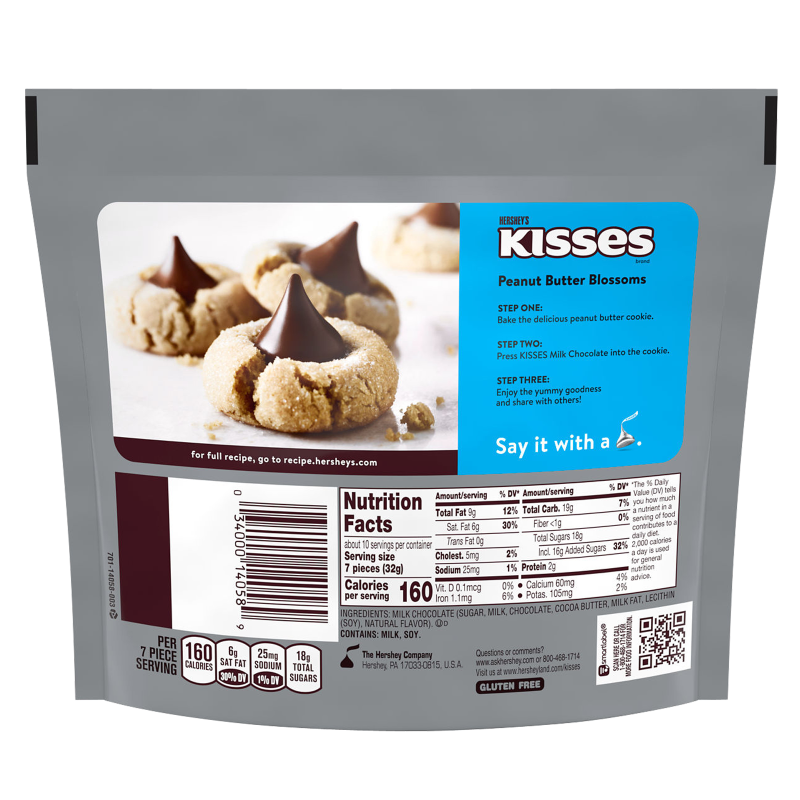 Hershey's Kisses Milk Chocolate Candies 10.8oz