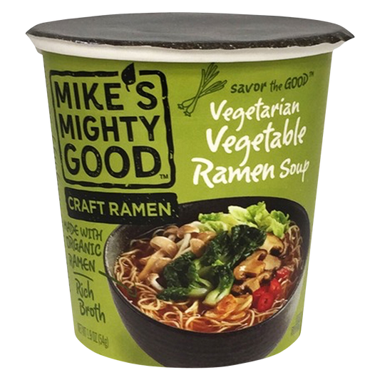 Mike's Mighty Good Vegetarian Vegetable Craft Ramen Soup Cup 1.9oz