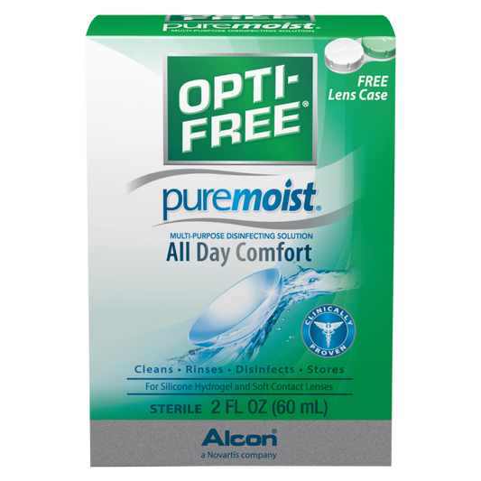 Opti-Free Puremoist Contact Lens Solution with Free Lens Case 2oz