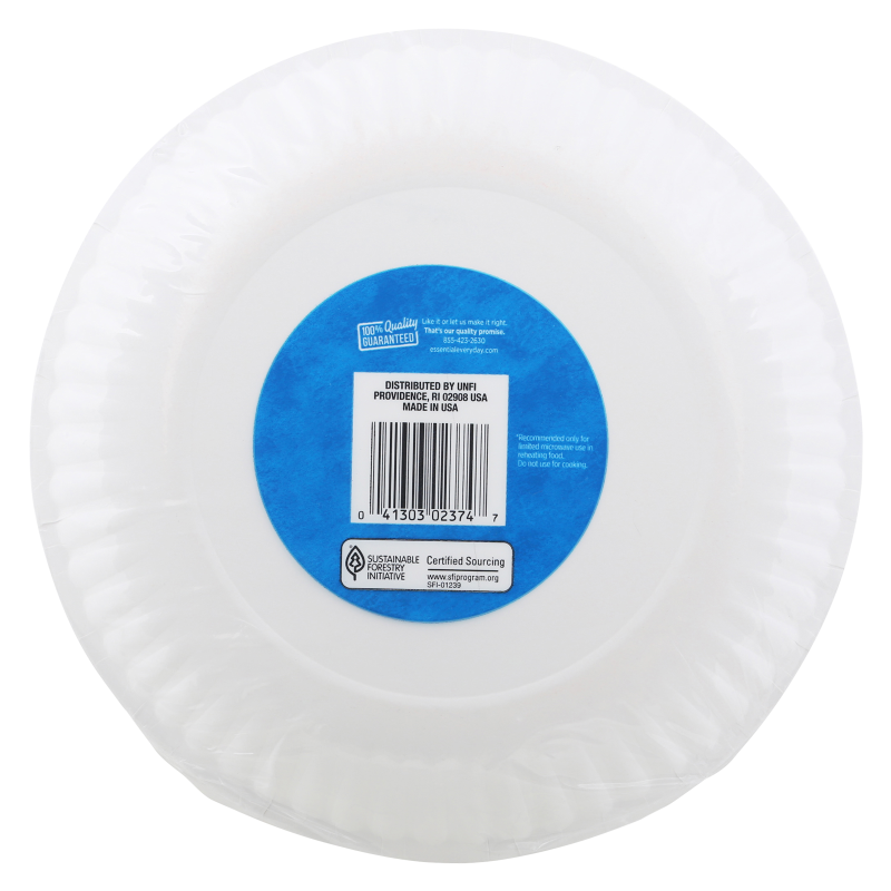 Essential Everyday 9 in Coated Paper Plates 100ct