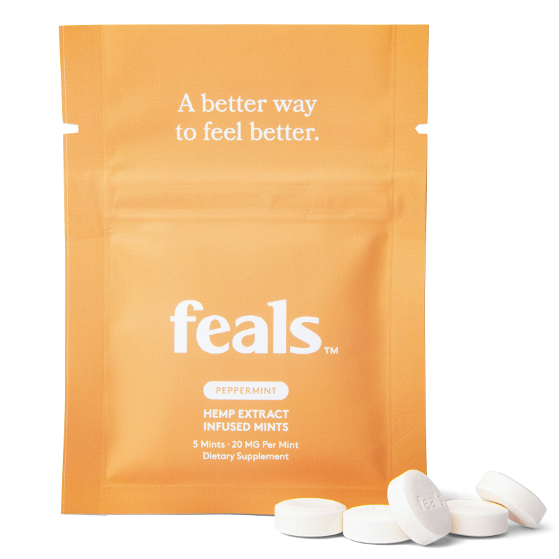 Feals Peppermint CBD Mints 5pk 20mg