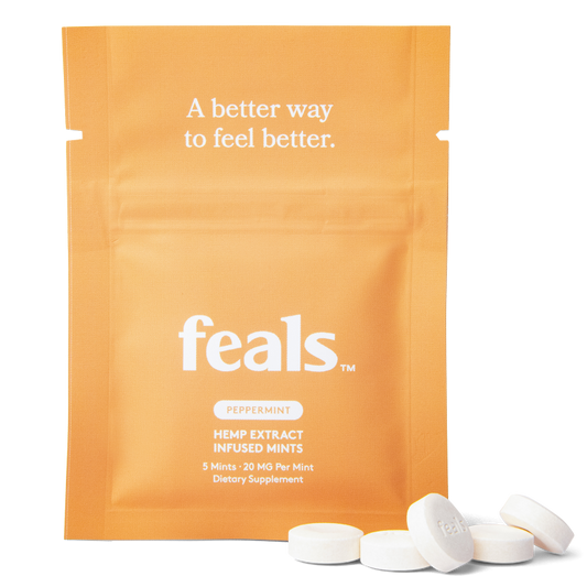 Feals Peppermint CBD Mints 5pk 20mg