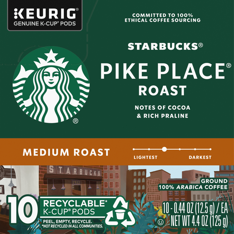 Starbucks K-Cup Pike Place Roast Coffee 4.4oz 10ct