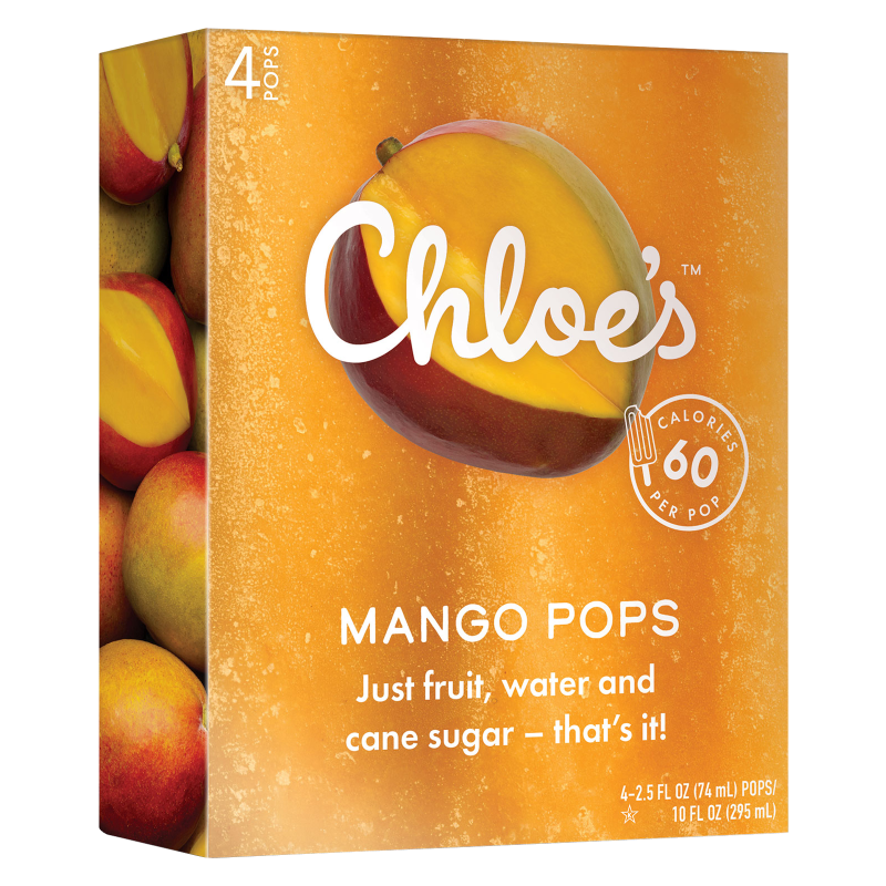 Chloe's Mango Fruit Pops 4ct