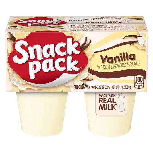 Snack Pack Vanilla Pudding - 4ct/13oz