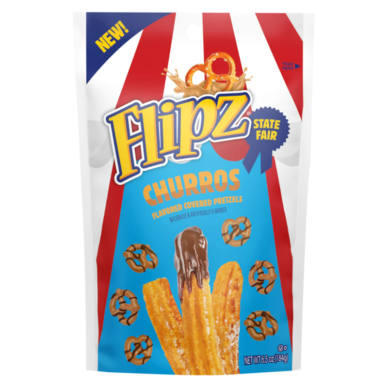 Flipz State Fair Churros Covered Pretzels 6.5oz