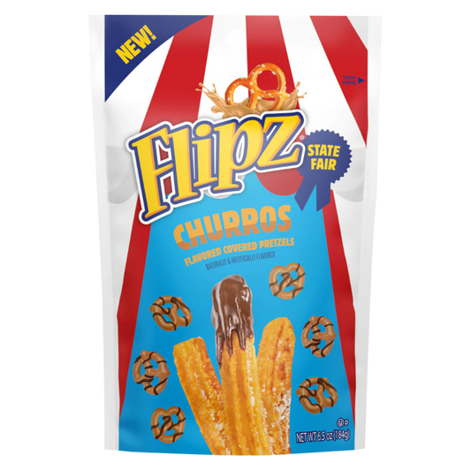 Flipz State Fair Churros Covered Pretzels 6.5oz