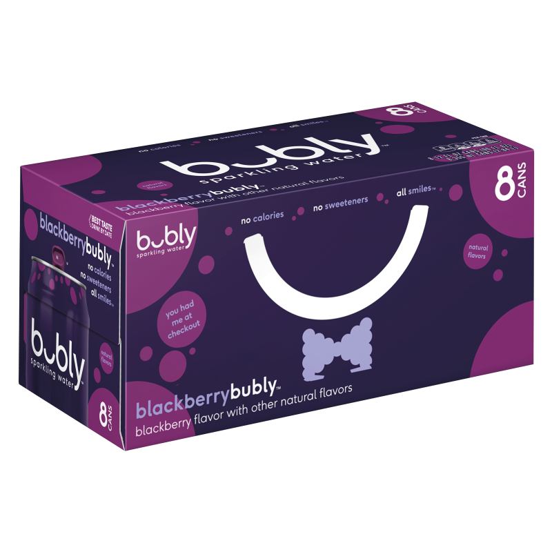 Bubly Blackberry Sparkling Water 8pk 12oz