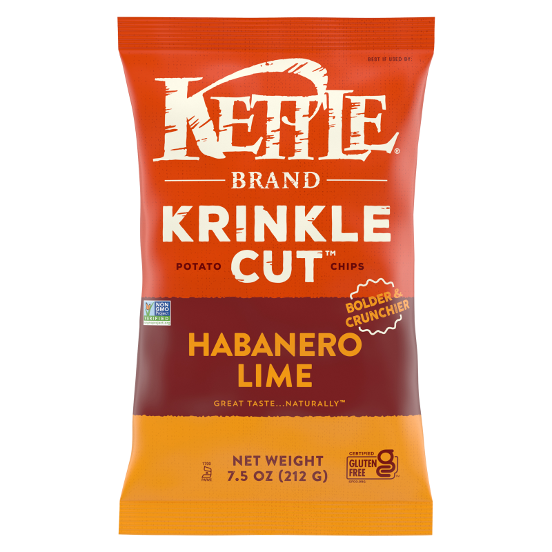 Kettle Brand Krinkle Cut Habanero Lime Chips 7.5oz