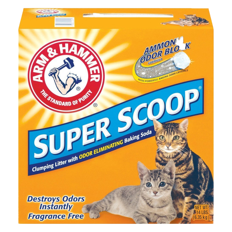 Arm & Hammer Superscoop Clumping Unscented Cat Litter 14lb