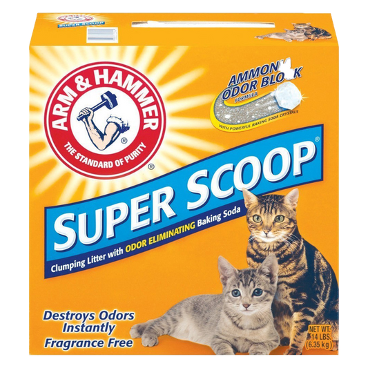 Arm & Hammer Superscoop Clumping Unscented Cat Litter 14lb