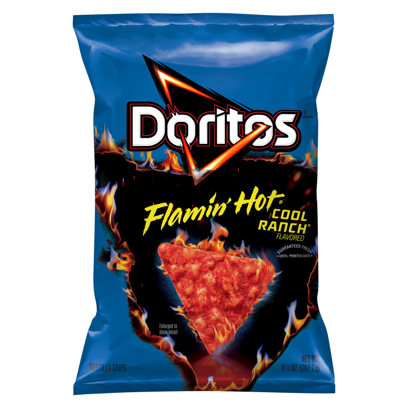 Doritos Flamin' Hot Cool Ranch Tortilla Chips 9.25oz