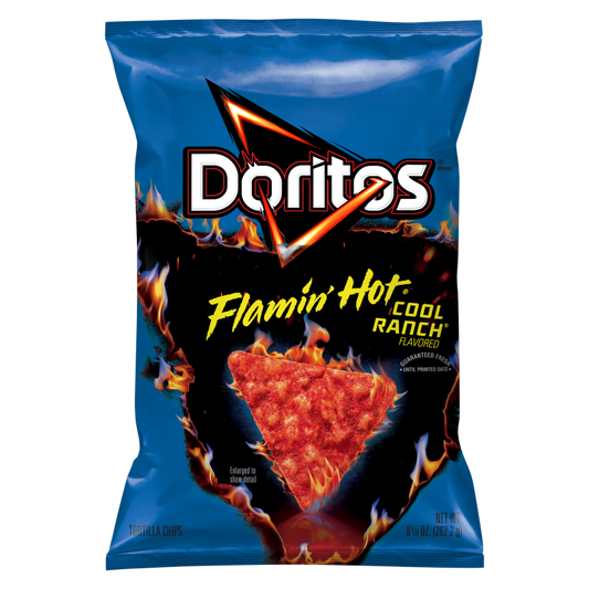 Doritos Flamin' Hot Cool Ranch Tortilla Chips 9.25oz