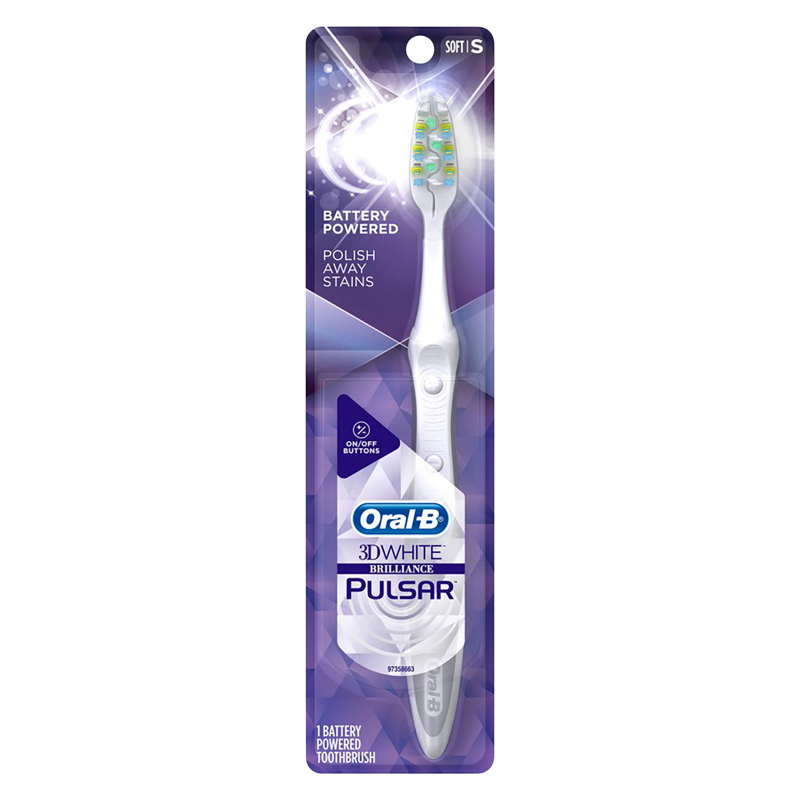 Oral-B 3D White Manual Toothbrush Pulsar Soft 1ct