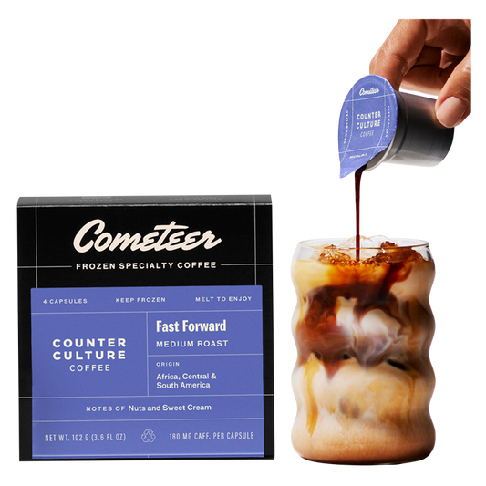 Cometeer Coffee & Latte Medium Roast Machine-Free Capsules Counter Culture 4 ct