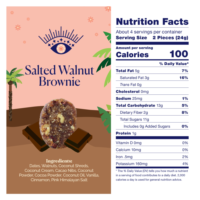 MAGICdATES Salted Walnut Brownie 3.5oz bag