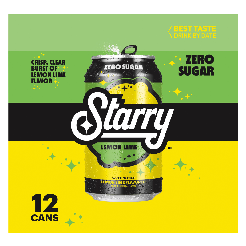 Starry Zero Sugar Lemon Lime 12pk 12oz Can