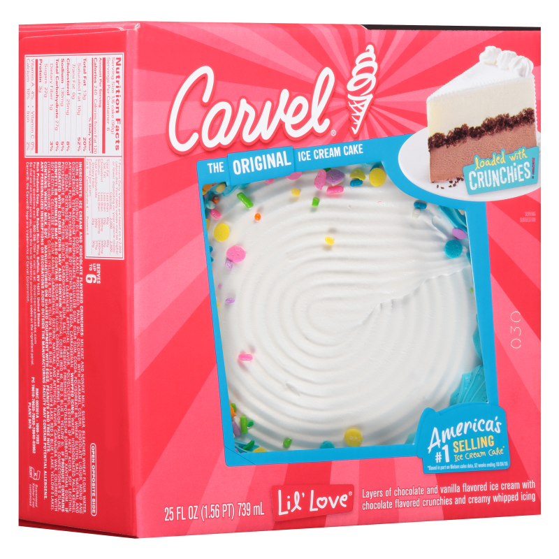 Carvel Ice Cream Cake Chocolate and Vanilla Ice Cream (Serves 5)