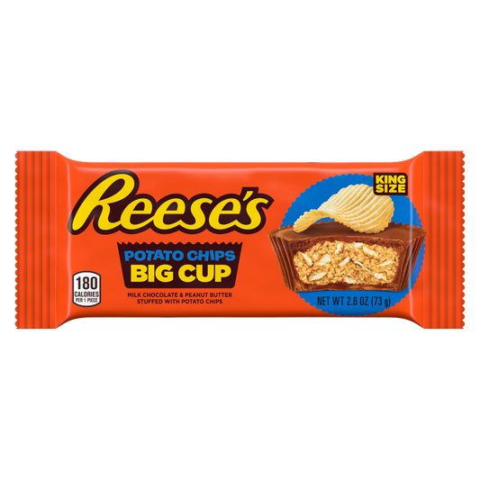 Reese's Big Cup Milk Chocolate Peanut Butter with Potato Chips King Size 2.6oz