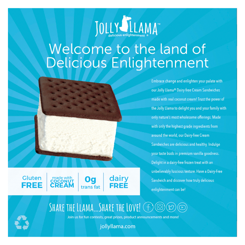 Jolly Llama Vanilla Sandwich 4ct