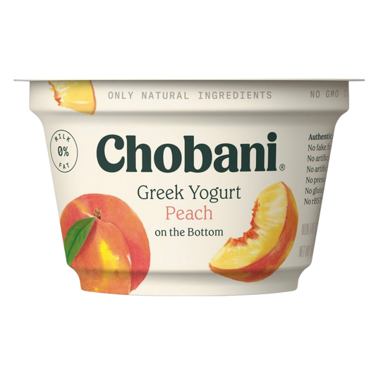 Chobani Greek Yogurt Peach - 5.3oz