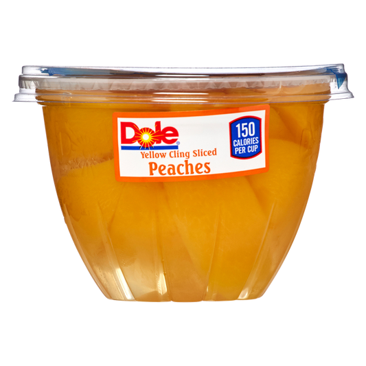 Dole Sliced Peaches in Light Syrup Cup 7oz