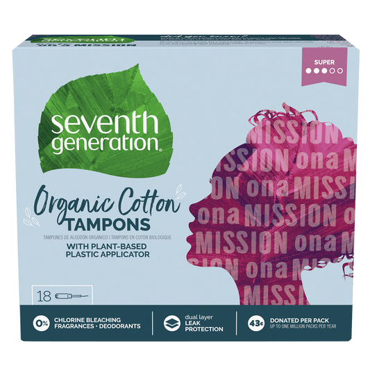 Seventh Generation Free & Clear Super Tampons 18ct