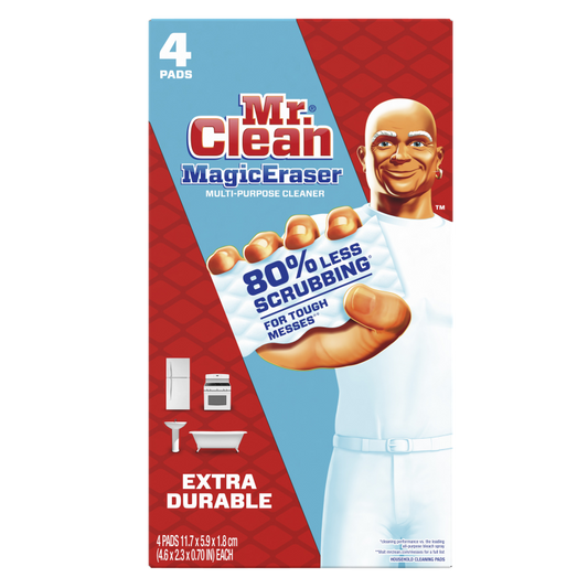 Mr. Clean Magic Eraser Extra Durable Cleaning Pads with Durafoam 4ct