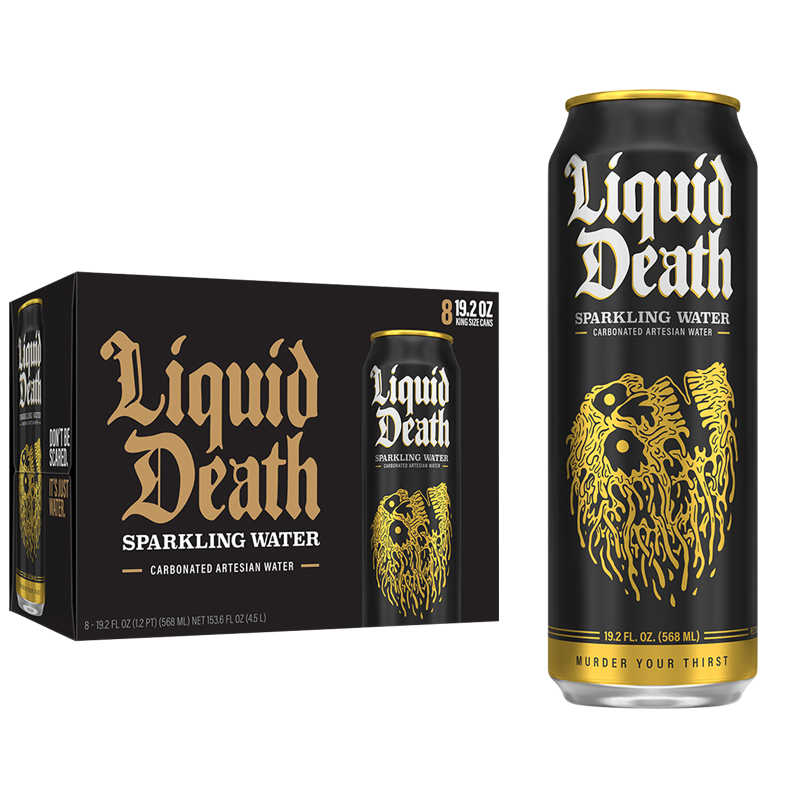 Liquid Death Sparkling Water 8pk 19.2oz Can