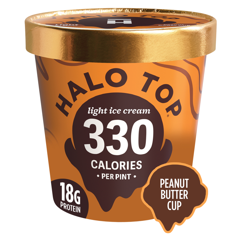 Halo Top Peanut Butter Cup Ice Cream Pint