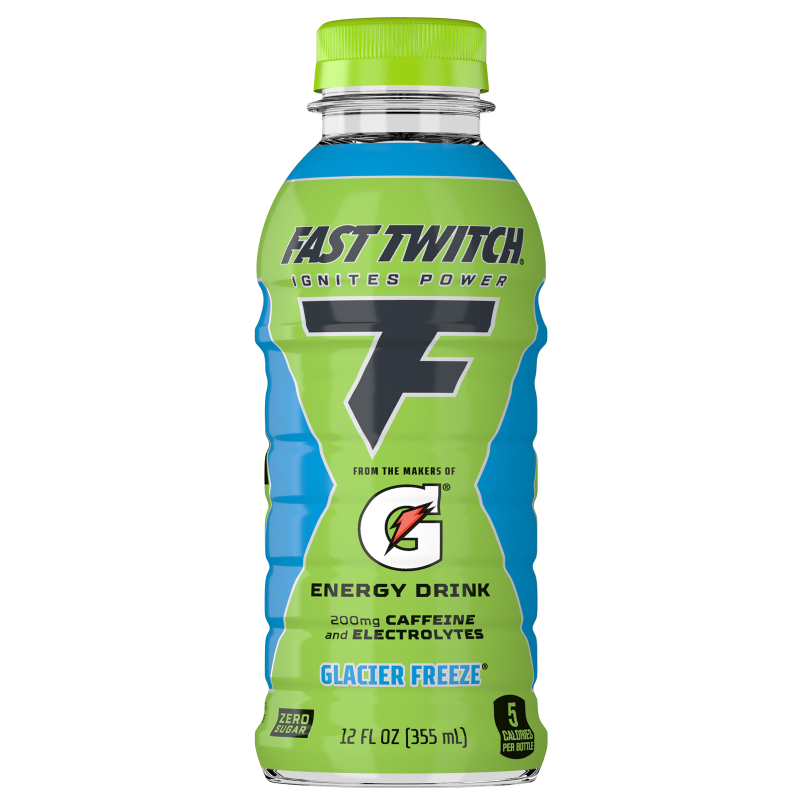 Fast Twitch Energy Drink Glacier Freeze 12oz Bottle