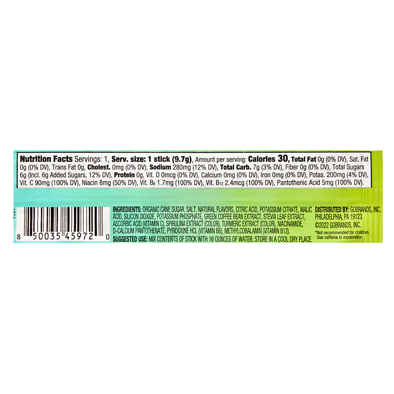 Goodnow Limeade Energy Electrolyte Drink Mix Powder