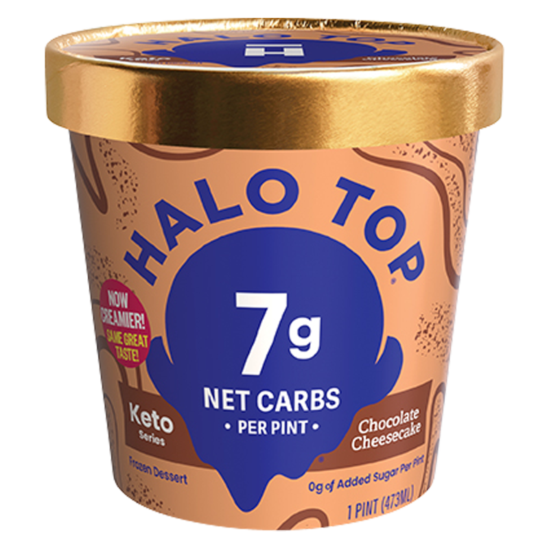 Halo Top Keto Chocolate Cheesecake Ice Cream Pint