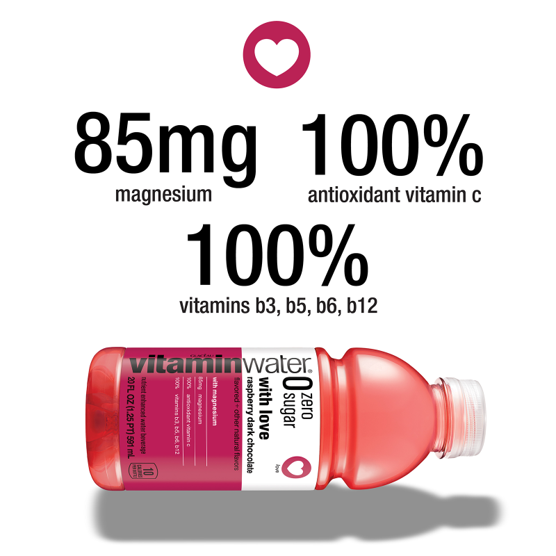 Vitamin Water With Love Zero Sugar 20oz Bottle