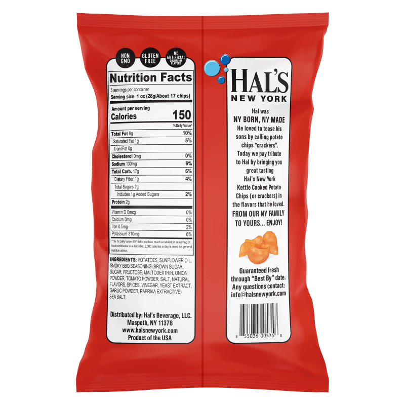 Hal's New York Barbeque Chips 5oz