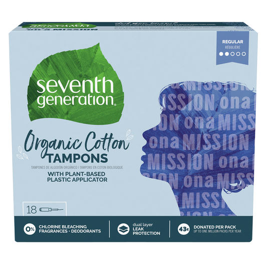 Seventh Generation Free & Clear Regular Tampons 18ct