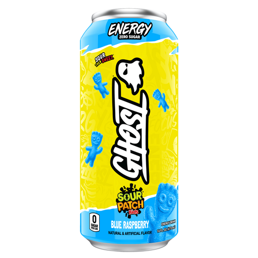 GHOST® Energy Sour Patch Kids Blue Raspberry 16oz Can