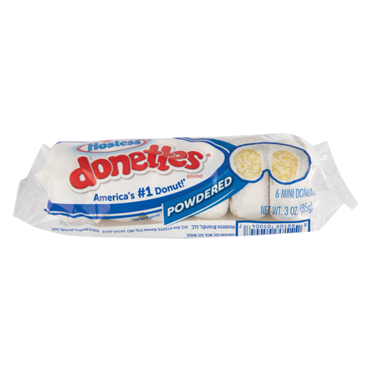 Hostess Donettes Powdered Mini Donuts Single Serve 6ct