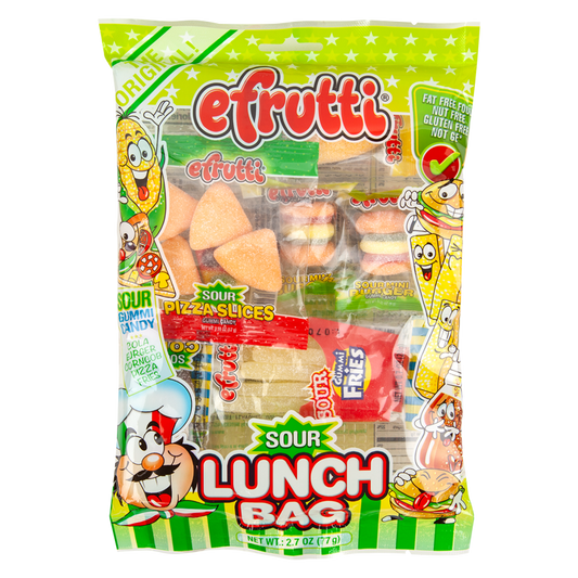 Efrutti Sour Lunch Bag Gummi Candy 2.7oz