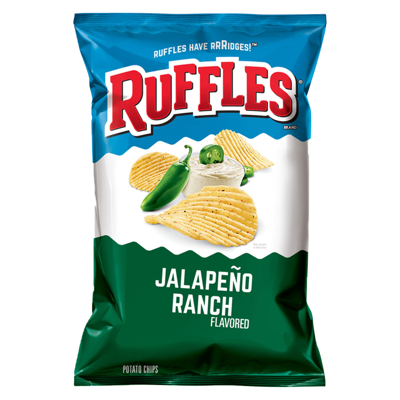 Ruffles Jalapeno Ranch Potato Chips 8oz